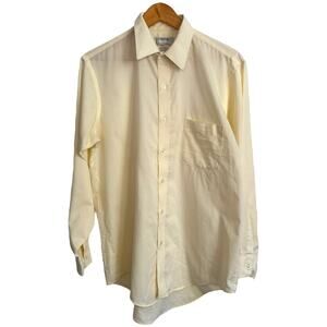 Arrow Broadstreet Cream Button-Up Shirt 90s Preppy Minimalist